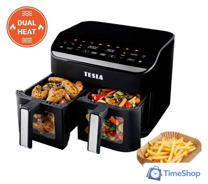 Аэрогриль (аэрофритюрница) Tesla Electronics DualHeat QD464 XXL - Изображение №1 — Интернет-магазин Time-Shop