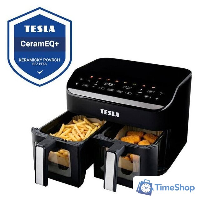 Аэрогриль (аэрофритюрница) Tesla Electronics DualHeat QD464 XXL - Изображение №4 — Интернет-магазин Time-Shop