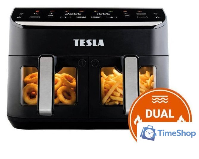 Аэрогриль (аэрофритюрница) Tesla Electronics DualHeat QD464 XXL - Изображение №3 — Интернет-магазин Time-Shop