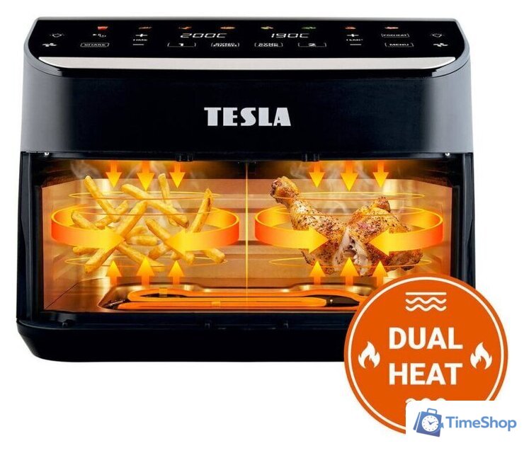 Аэрогриль (аэрофритюрница) Tesla Electronics DualHeat QD464 XXL - Изображение №2 — Интернет-магазин Time-Shop