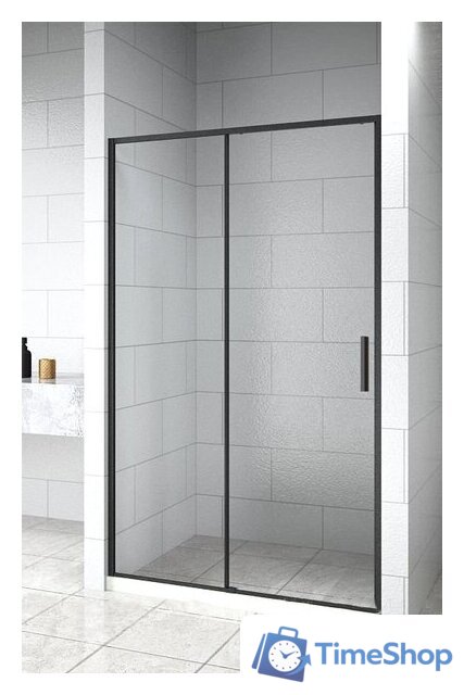 Душевая дверь Aquanet Pleasure Evo 100 AE65-N100-BT (черный анодированный/прозрачное стекло) - Изображение №3 — Интернет-магазин Time-Shop