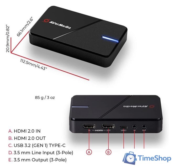 Устройство видеозахвата AverMedia Live Gamer Extreme 3 GC551G2 - Изображение №3 — Интернет-магазин Time-Shop