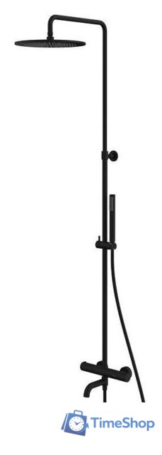 Душевая система  Whitecross Y1234BL (черный матовый) - Изображение №1 — Интернет-магазин Time-Shop