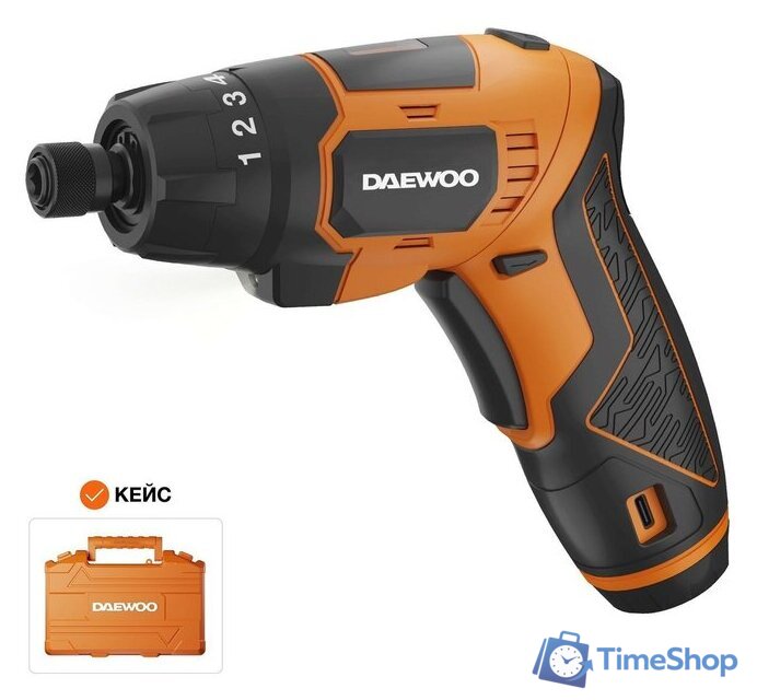 Электроотвертка Daewoo Power DAA 3620Li Plus (с АКБ, кейс) - Изображение №1 — Интернет-магазин Time-Shop