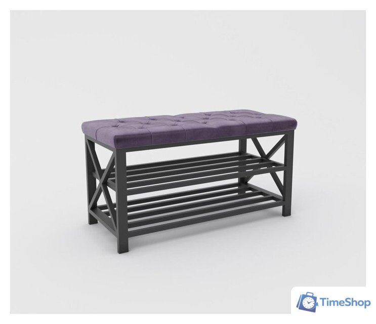 Банкетка Hype Mebel Будс (черный/фиолетовый) - Изображение №1 — Интернет-магазин Time-Shop