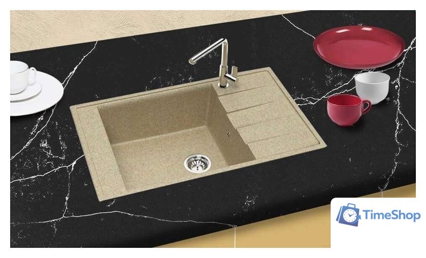 Кухонная мойка Berge BR-8005 (песочный) - Изображение №2 — Интернет-магазин Time-Shop