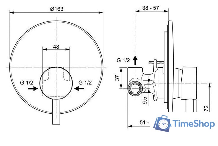 Смеситель Ideal Standard Ceraline A6940AA - Изображение №2 — Интернет-магазин Time-Shop