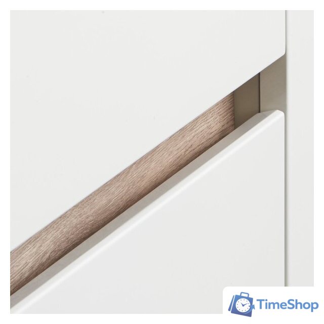  Акватон Тумба под умывальник Нортон 80 1A248901NT010 (белый/дуб эндгр.) - Изображение №4 — Интернет-магазин Time-Shop