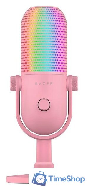 Проводной микрофон Razer Seiren V3 Chroma Quartz Pink - Изображение №1 — Интернет-магазин Time-Shop