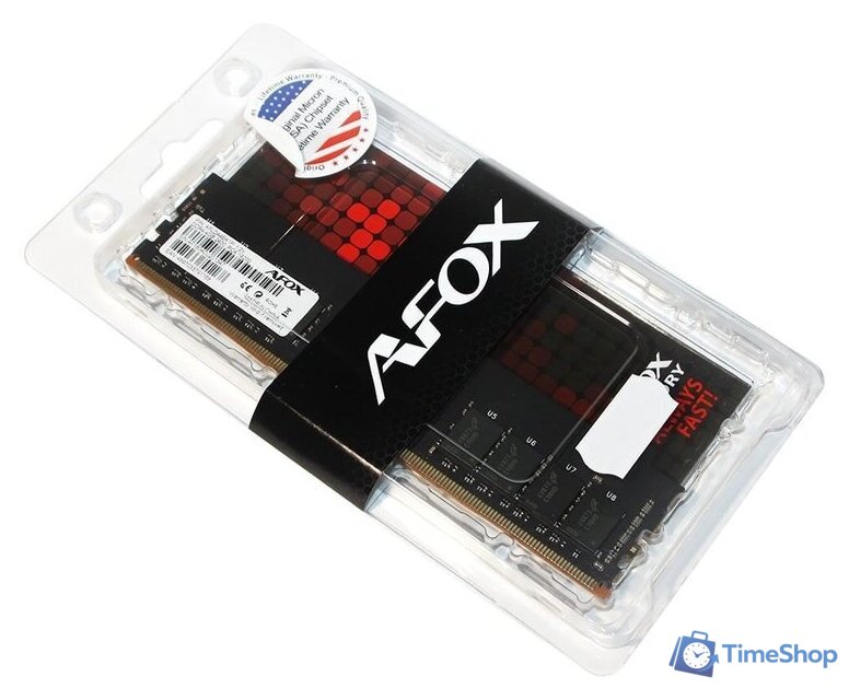Оперативная память AFOX 4GB DDR4 PC4-19200 AFLD44EK1P - Изображение №2 — Интернет-магазин Time-Shop
