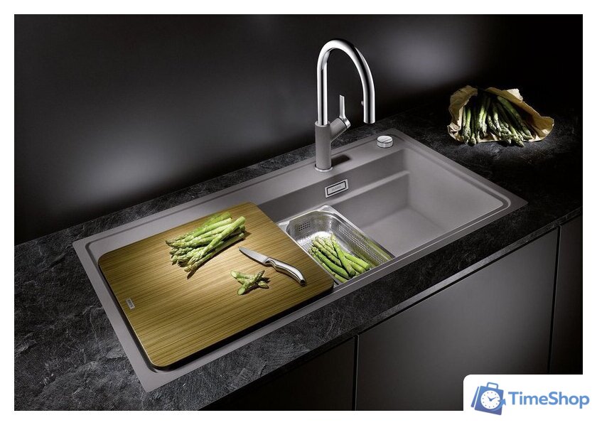 Кухонная мойка Blanco Zenar XL 6 S-F SteamerPlus 527376 (вулканический серый, с аксессуарами) - Изображение №2 — Интернет-магазин Time-Shop