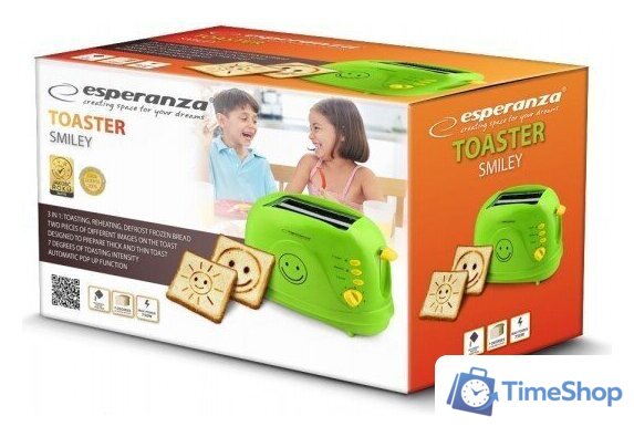 Тостер Esperanza Smiley EKT003 - Изображение №2 — Интернет-магазин Time-Shop
