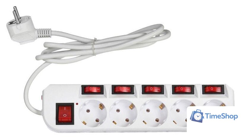 Сетевой фильтр Buro 500SH-1.8-SW-W - Изображение №1 — Интернет-магазин Time-Shop