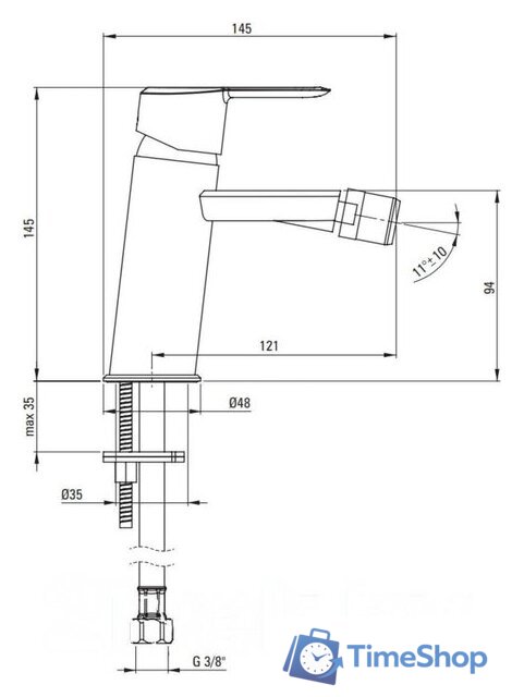 Смеситель Deante Arnika BQA Z30M - Изображение №3 — Интернет-магазин Time-Shop