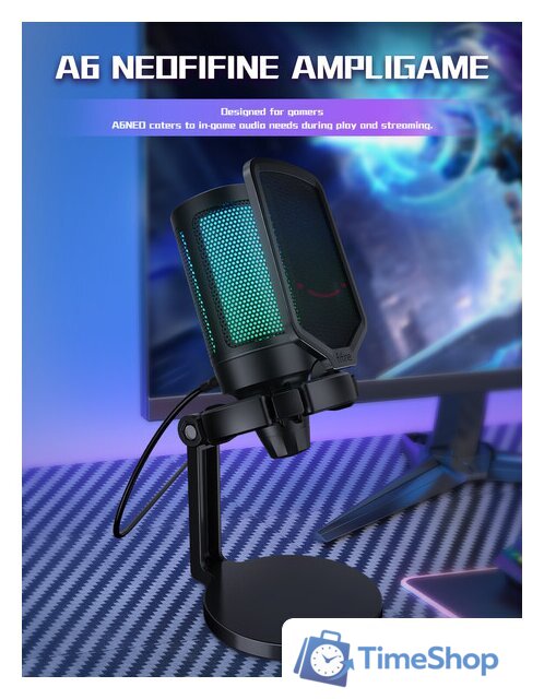 Проводной микрофон FIFINE A6 Neo (черный) - Изображение №7 — Интернет-магазин Time-Shop