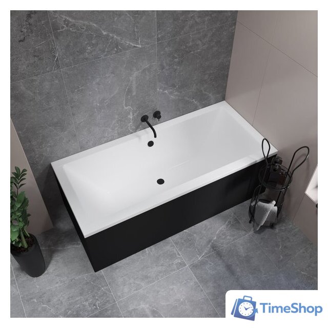 Ванна Lauter Oasis 175 21203075 (с каркасом и сифоном 21Y11021 матовый черный) - Изображение №21 — Интернет-магазин Time-Shop