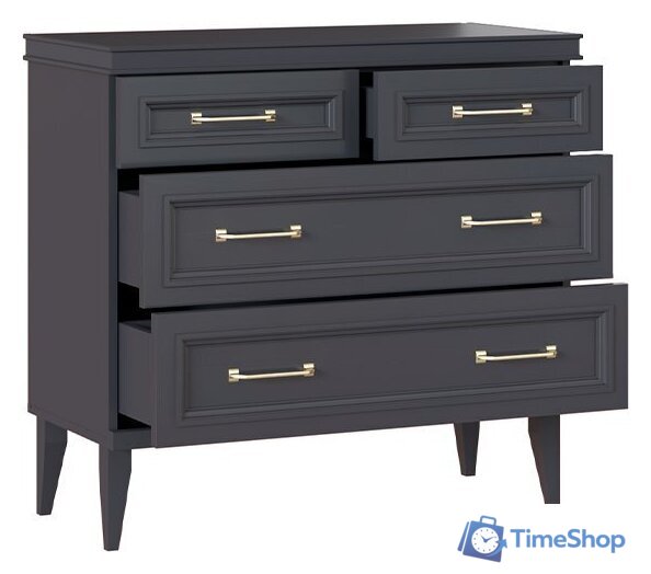 Комод Ангстрем Орландо спальня ОР-100.02 исп.2 (серый уголь) - Изображение №3 — Интернет-магазин Time-Shop