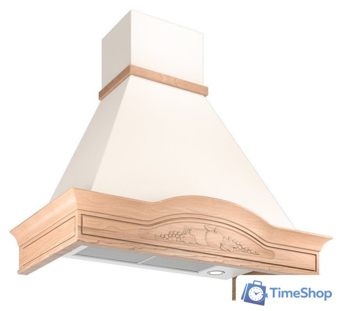 Кухонная вытяжка Elikor Вилла Фрукты 90П-650-П3Д (бежевый/дуб неокрашенный) (942290) - Изображение №1 — Интернет-магазин Time-Shop