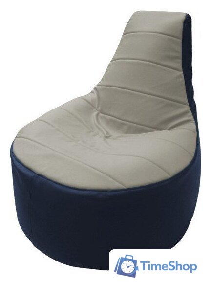 Кресло-мешок Flagman Трон Т1.3-14 (белый/синий) - Изображение №1 — Интернет-магазин Time-Shop