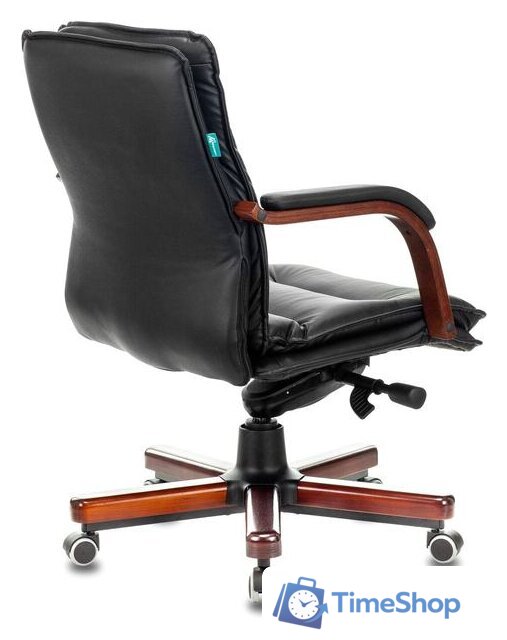 Офисное кресло Бюрократ T-9927WALNUT-LOW (черный) - Изображение №4 — Интернет-магазин Time-Shop