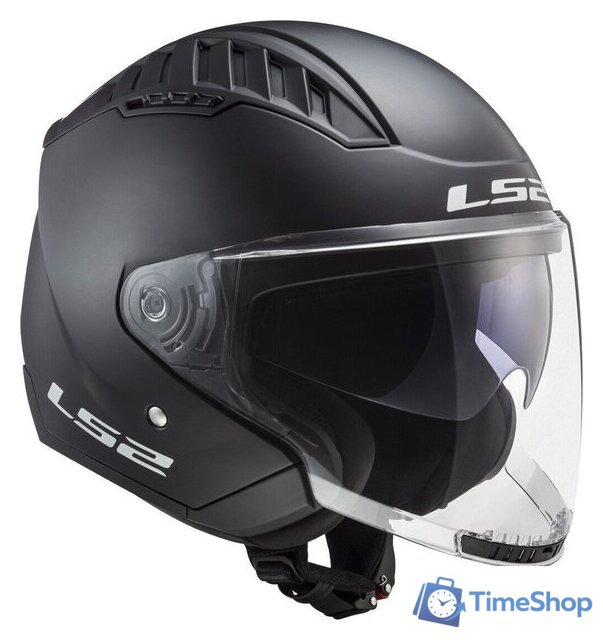 Мотошлем LS2 OF600 Copter 2 (S, черный матовый) - Изображение №7 — Интернет-магазин Time-Shop