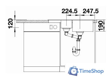 Кухонная мойка Blanco Legra 6 S Compact (черный) - Изображение №4 — Интернет-магазин Time-Shop