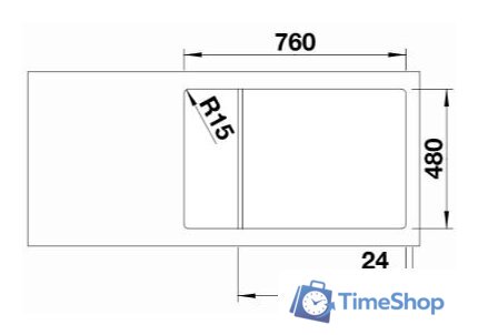 Кухонная мойка Blanco Legra 6 S Compact (черный) - Изображение №3 — Интернет-магазин Time-Shop