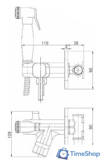 Гигиенический душ Lemark Solo LM7165BL - Изображение №2 — Интернет-магазин Time-Shop