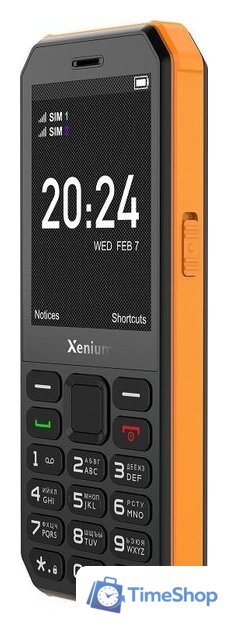 Кнопочный телефон Xenium X300 (оранжевый/черный) - Изображение №7 — Интернет-магазин Time-Shop