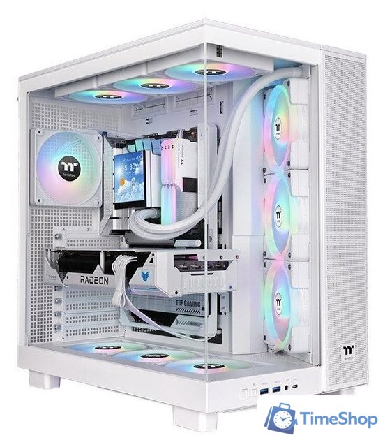 Корпус Thermaltake View 380 XL TG ARGB Snow CA-11E-00M6WN-00 - Изображение №1 — Интернет-магазин Time-Shop