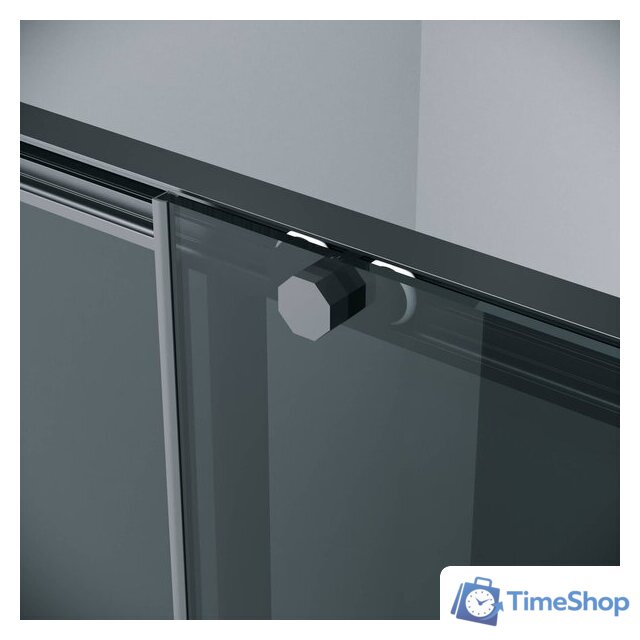 Душевой уголок Grossman Style 100x100x195 120.K33.05.1010.21.10 (черный матовый/стекло тонированное) - Изображение №4 — Интернет-магазин Time-Shop