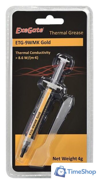 Термопаста ExeGate ETG-9WMK Gold EX282343RUS (4 г.) - Изображение №2 — Интернет-магазин Time-Shop