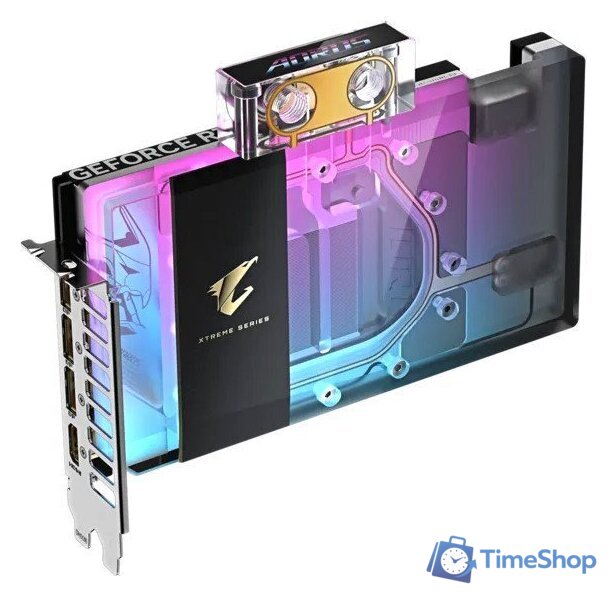 Видеокарта Gigabyte Aorus GeForce RTX 5080 Xtreme Waterforce WB 16G GV-N5080AORUSX WB-16GD - Изображение №1 — Интернет-магазин Time-Shop