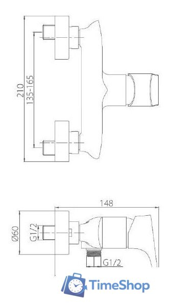 Смеситель Damixa Palace Grand 462000000 - Изображение №2 — Интернет-магазин Time-Shop