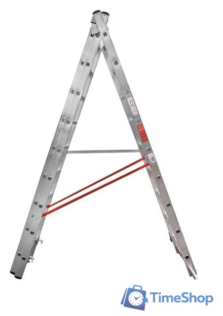 Лестница-стремянка Новая высота NV 323 трёхсекционная профессиональная 3x9 ступеней - Изображение №4 — Интернет-магазин Time-Shop