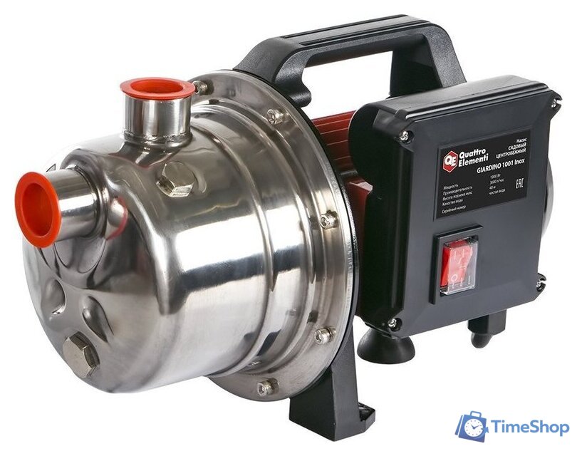 Садовый насос Quattro Elementi Giardino 1001 Inox - Изображение №2 — Интернет-магазин Time-Shop