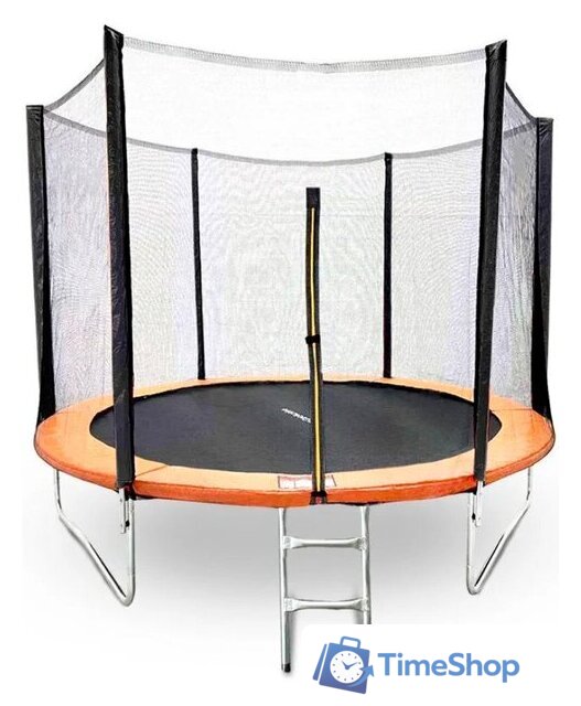 Батут GetActive Jump 10ft - 305 см с лестницей, внешней сеткой (оранжевый) - Изображение №1 — Интернет-магазин Time-Shop