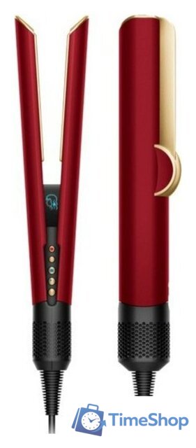 Выпрямитель Dyson Airstrait (евровилка, красный бархат/золотой) - Изображение №2 — Интернет-магазин Time-Shop