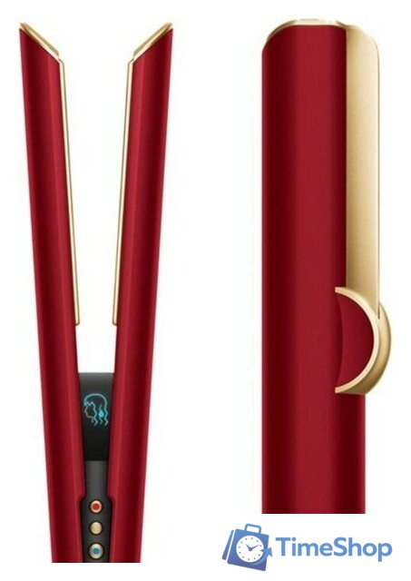 Выпрямитель Dyson Airstrait (евровилка, красный бархат/золотой) - Изображение №3 — Интернет-магазин Time-Shop