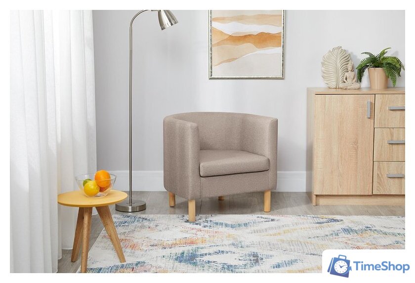 Интерьерное кресло Mio Tesoro Агата 351 (темно-бежевый 1176) - Изображение №14 — Интернет-магазин Time-Shop