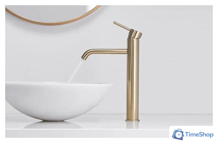 Смеситель Rea Lungo REA-B9409 (светлое золото) - Изображение №2 — Интернет-магазин Time-Shop