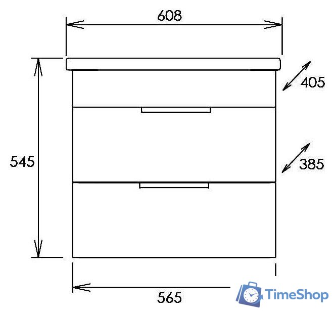  Onika Тумба под умывальник Легран 60.13 106117 - Изображение №3 — Интернет-магазин Time-Shop