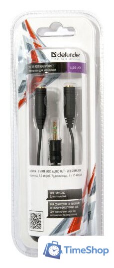 Разветвитель Defender Audio jack [63001] - Изображение №2 — Интернет-магазин Time-Shop