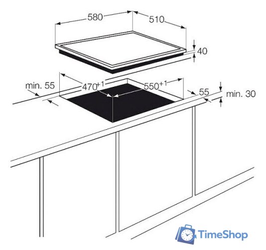 Варочная панель Electrolux EGE6172NOK - Изображение №2 — Интернет-магазин Time-Shop