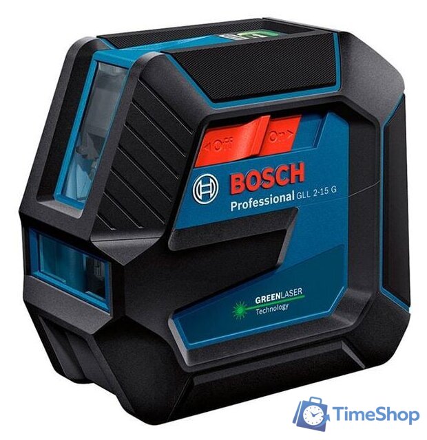 Лазерный нивелир Bosch GLL 2-15 G Professional 0601063W01 (LB 10 + BT 150) - Изображение №2 — Интернет-магазин Time-Shop