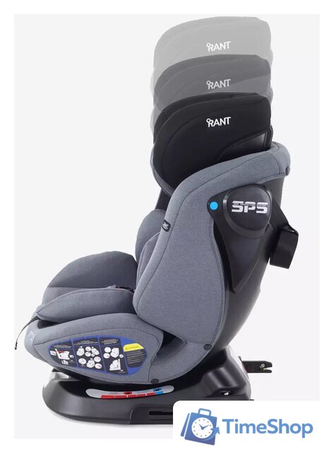 Детское автокресло Rant Nitro Isofix UB619 (серый/черный) - Изображение №11 — Интернет-магазин Time-Shop