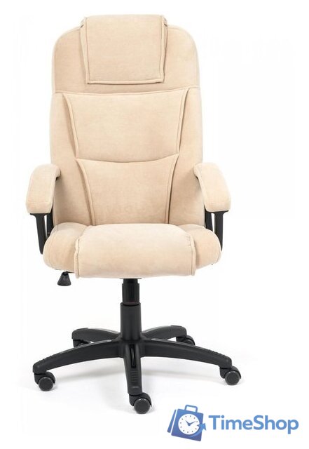 Офисное кресло TetChair Bergamo флок (бежевый) - Изображение №10 — Интернет-магазин Time-Shop