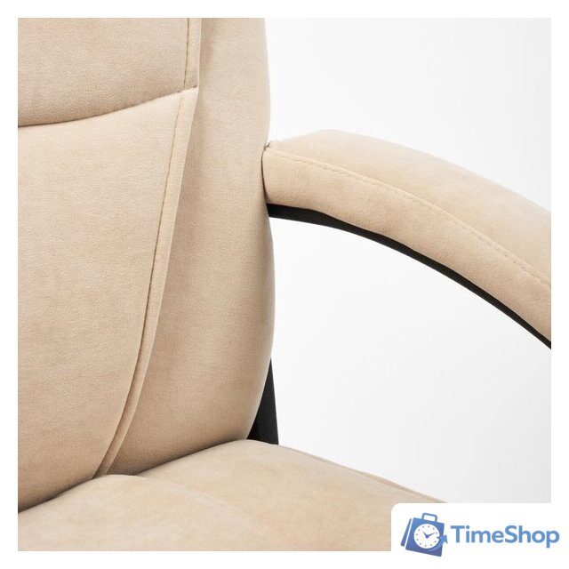 Офисное кресло TetChair Bergamo флок (бежевый) - Изображение №14 — Интернет-магазин Time-Shop
