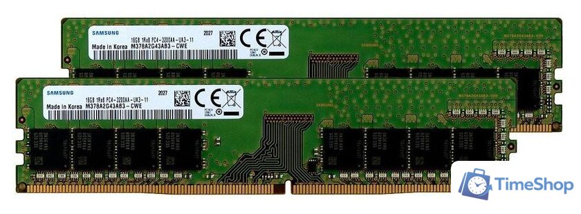 Оперативная память Samsung 16GB DDR4 PC4-25600 M378A2G43AB3-CWE - Изображение №1 — Интернет-магазин Time-Shop