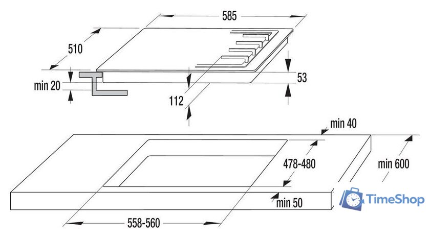 Варочная панель Gorenje GT642AB - Изображение №9 — Интернет-магазин Time-Shop